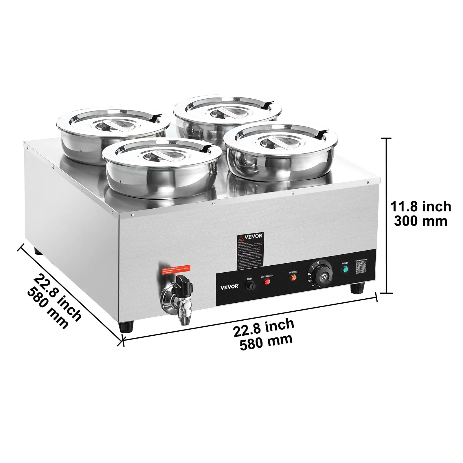 SucceBuy Electric Soup Warmer Stainless Steel Commercial Kitchens by S And B Enterprise