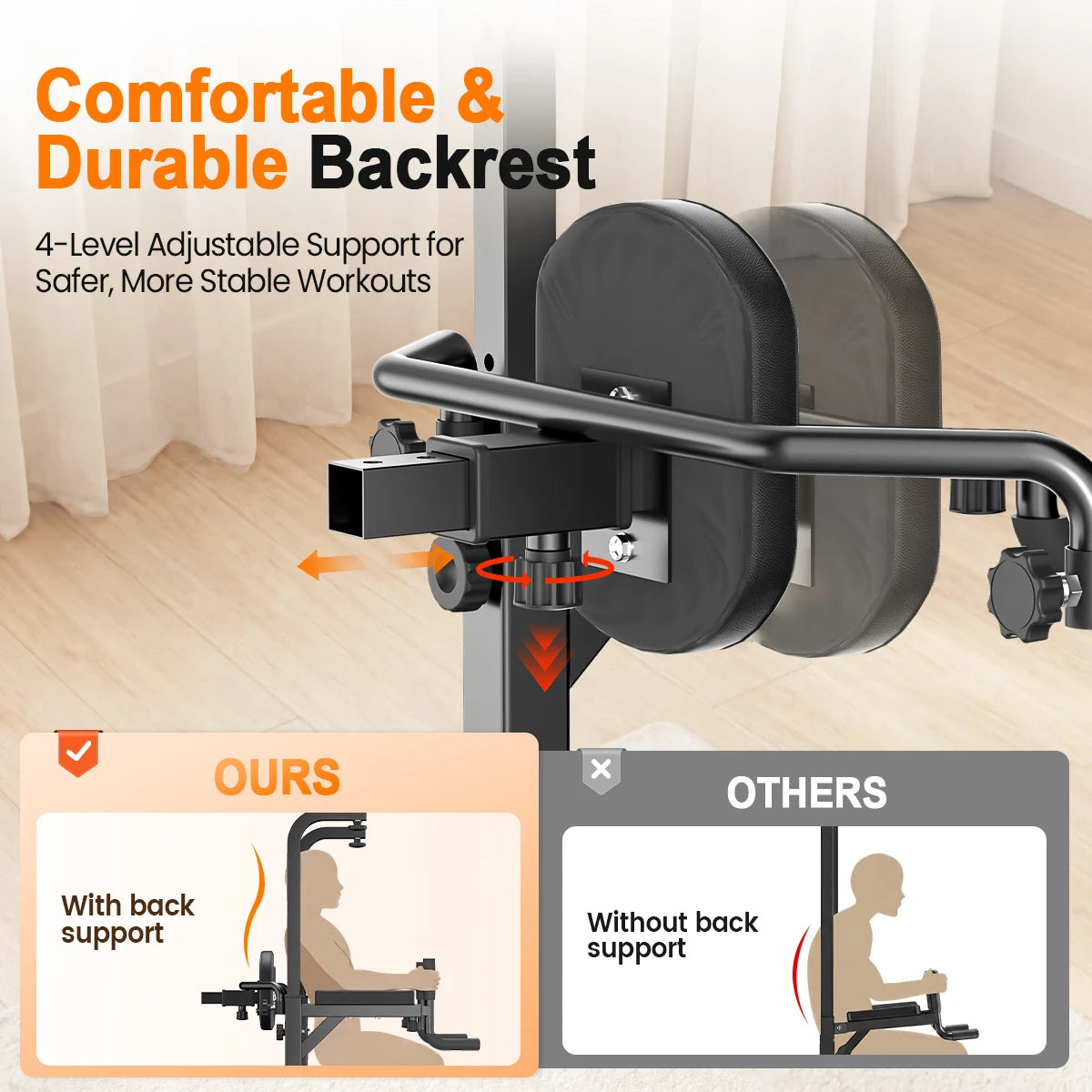 Multifunctional Power Tower Pull Up Dip Station 450LBS by S And B Enterprise