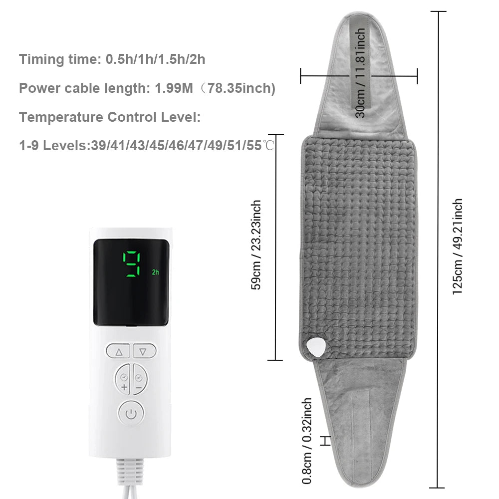Agdoad Electric Heating Pad For Cramps With 9 Temperature Settings by S And B Enterprise