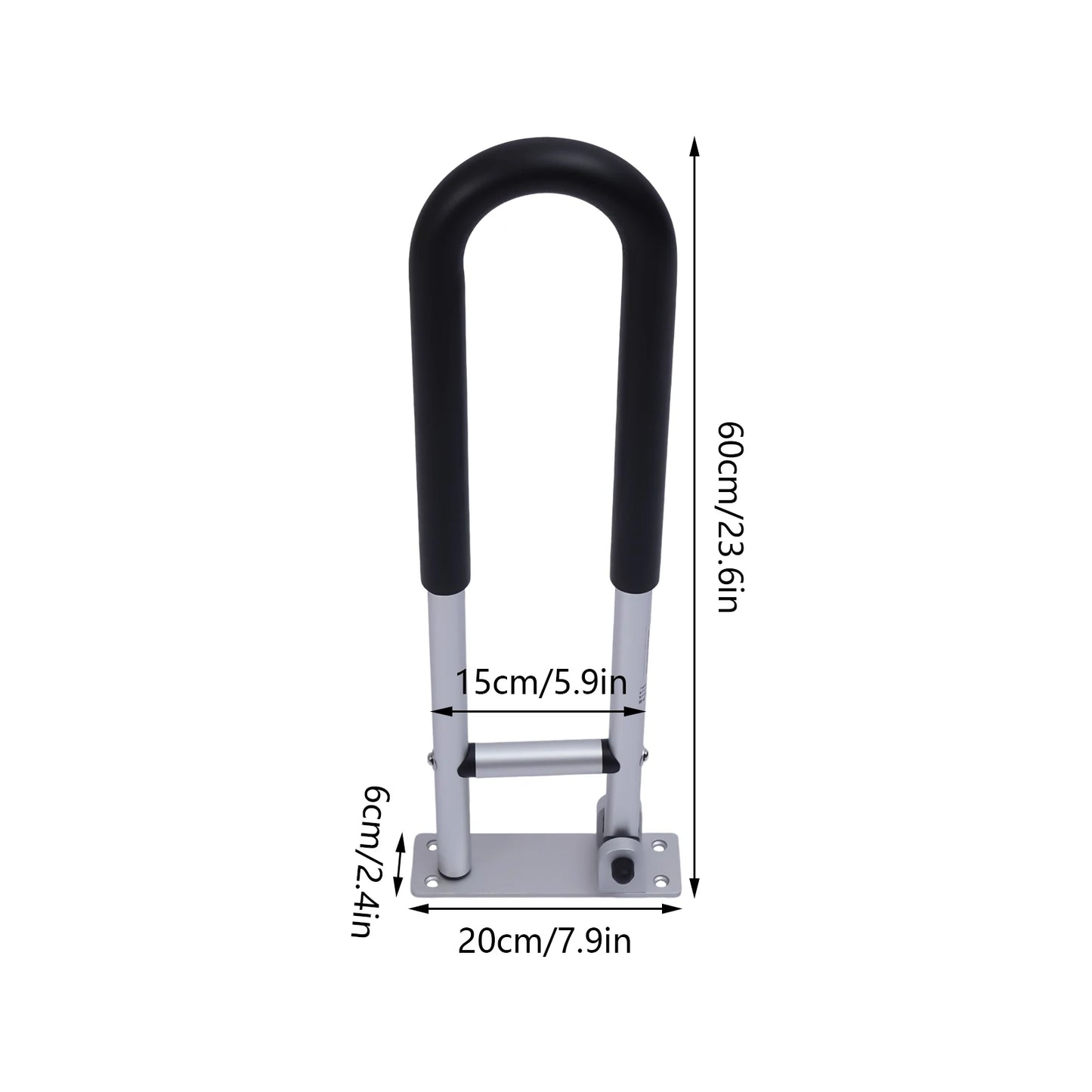 Toilet Safety Rails Foldable Handrail for Elderly and Disabled