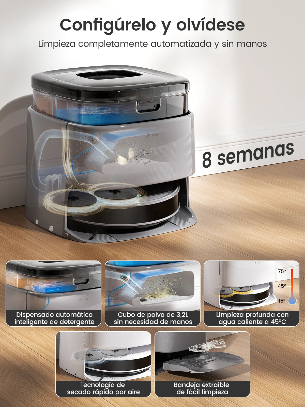 Lefant M3 Max Robot Vacuum and Mop with 20000Pa Suction by S And B Enterprise