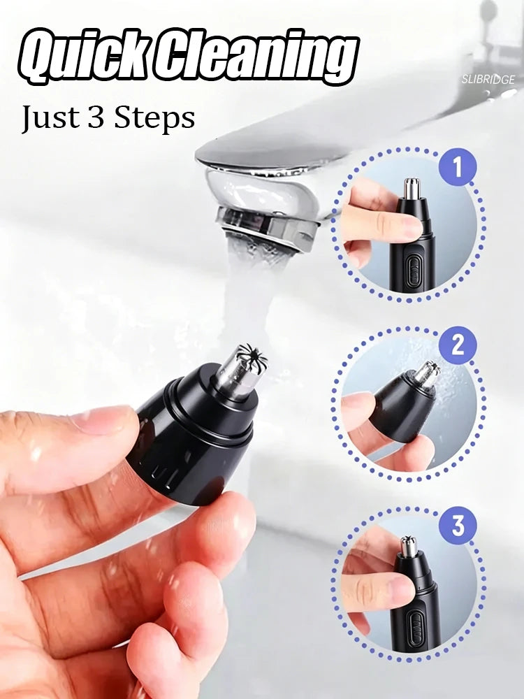 Newly Upgraded 2.0 Nose Hair Trimmer Electric Rechargeable Nose Trimmer Men Shaver Razor Women Nose Hair Cutter Ear Trimmer