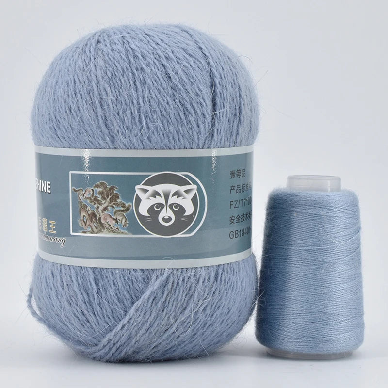 Mink Fur Yarn for Yarns for Knitting and Crochet 2-Ply Lace T Shirt Yarn for Hand Knitting Needlework 1 Skein 340 M 50+20g by S And B Enterprise