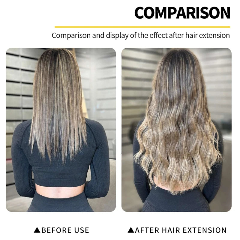 Wikytina Professional Hair Extensions Kit With UV Glue Tools