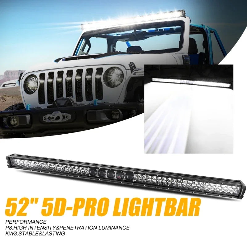 Auxbeam 5D Pro LED Work Light 450W 55000lm Spot Flood