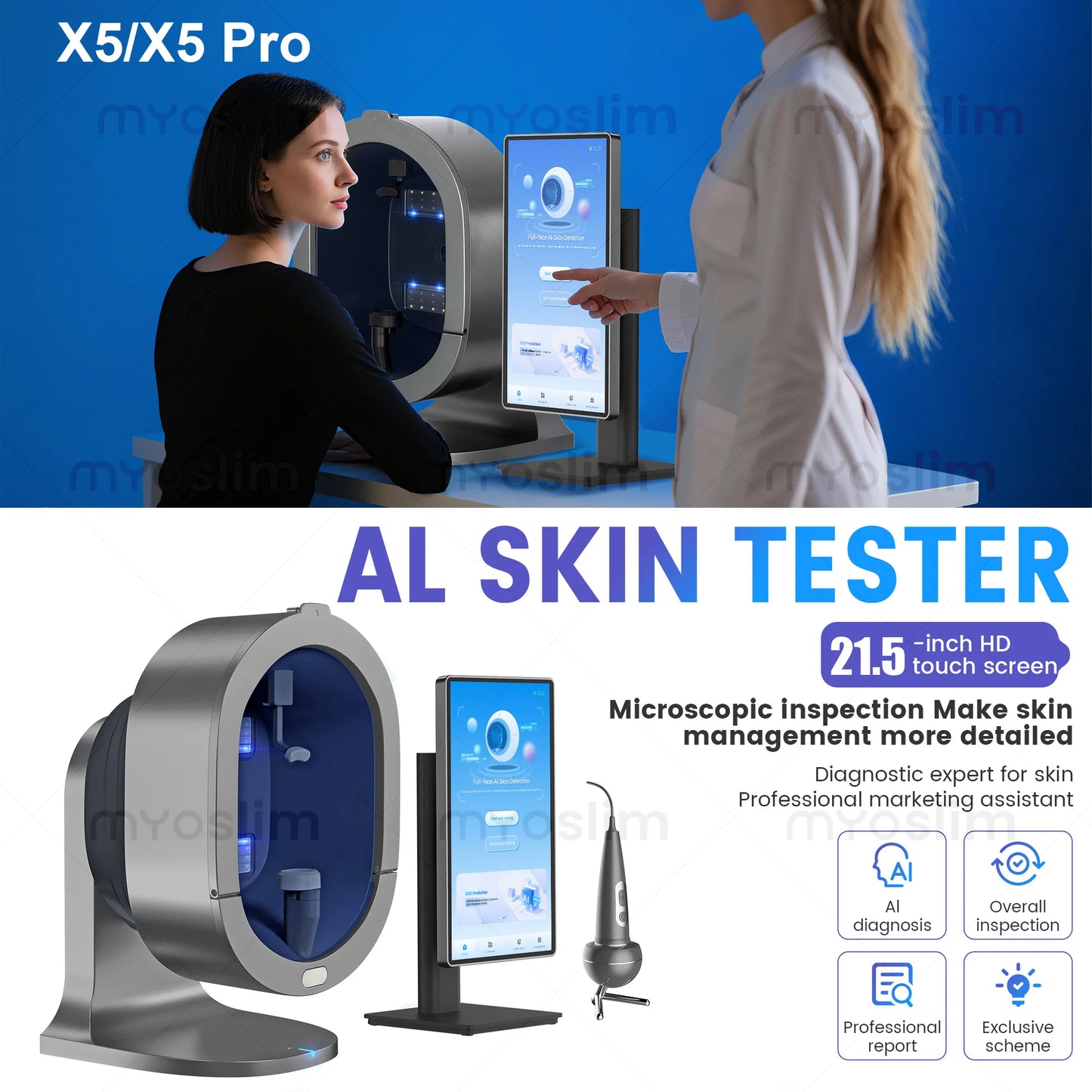 Skin Analyzer AI 3D Facial Analysis Machine With Intelligent Detector by S And B Enterprise