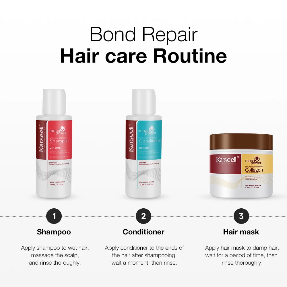 Karseell Collagen Hair Mask And Conditioner Travel Set by S And B Enterprise