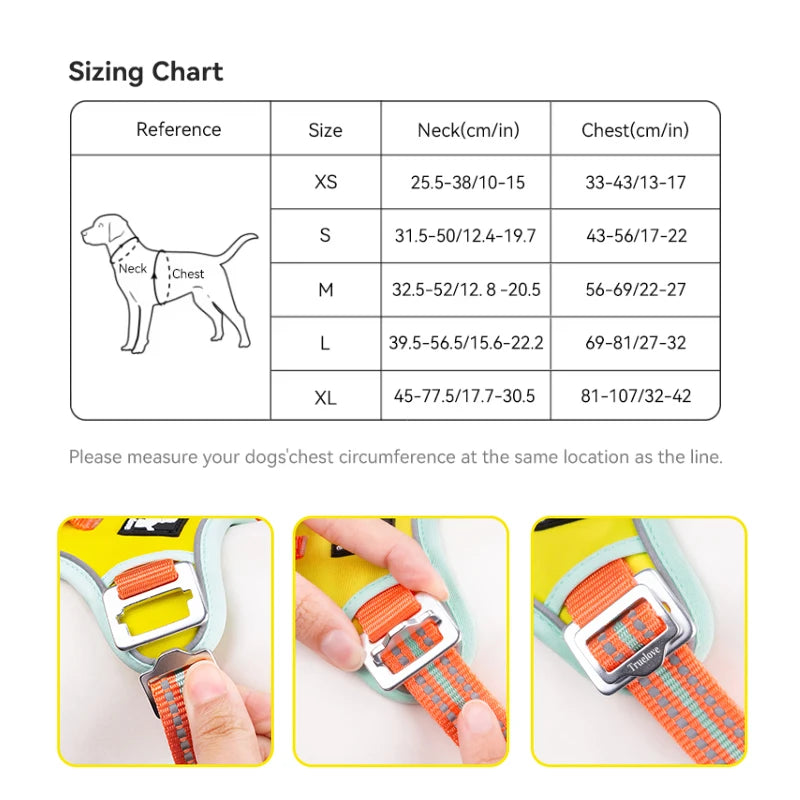 TRUELOVE No Pull Dog Harness Reflective Breathable Adjustable Training Vest by S And B Enterprise