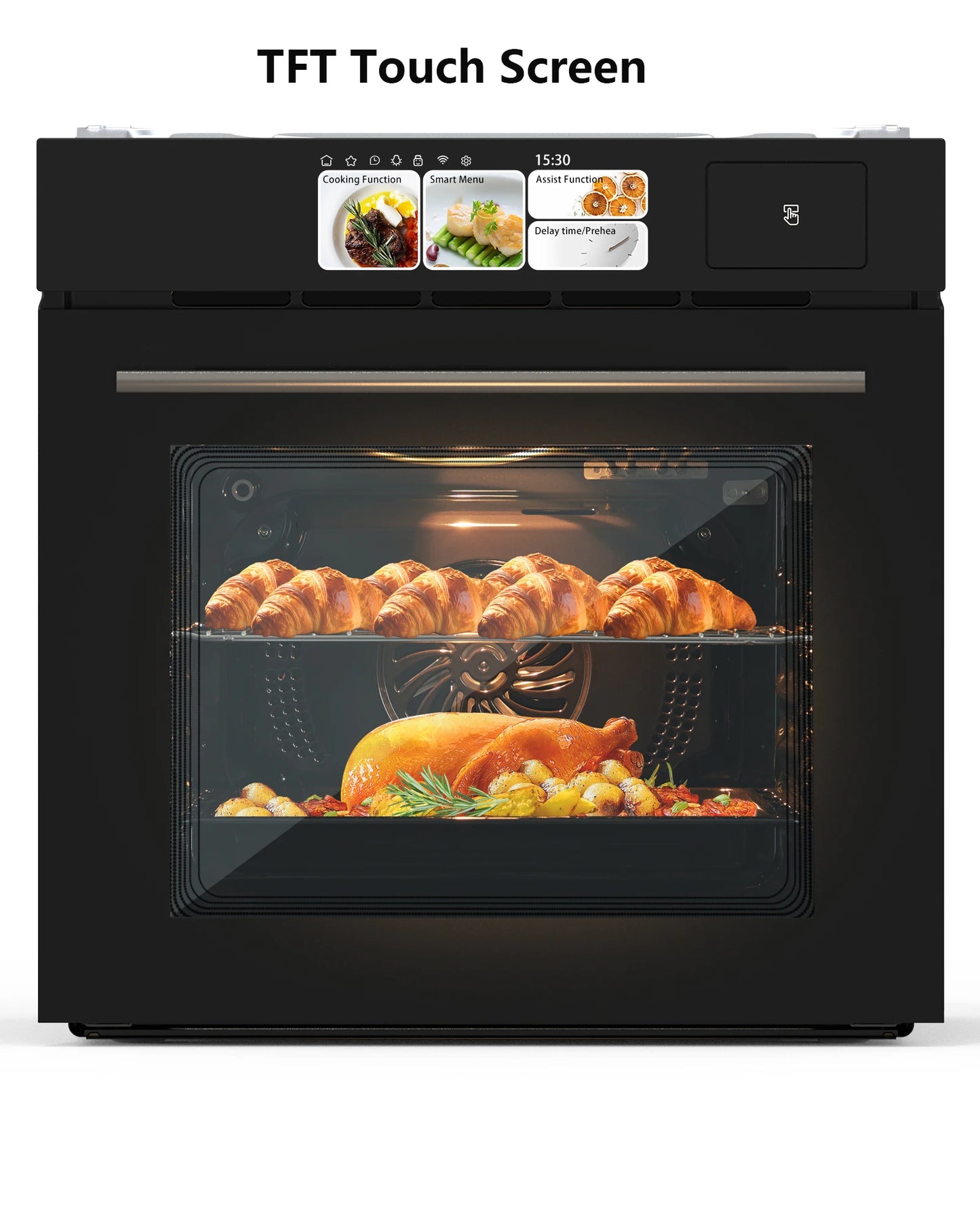 Adoolla Built In Electric Wall Oven With TFT Display And 8 Cooking Modes