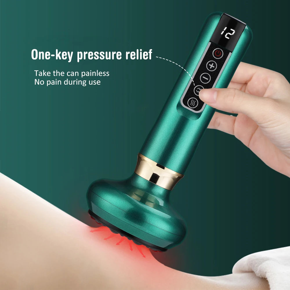 PASTSKY Electric Cupping Device With 12 Levels Vacuum USB Rechargeable