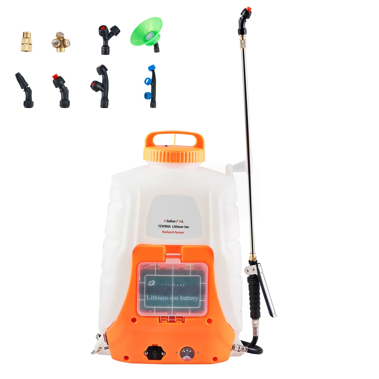 SucceBuy Battery Powered Backpack Sprayer With Adjustable Pressure Nozzles by S And B Enterprise