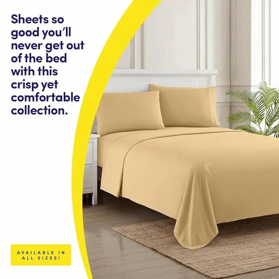 Extra Soft Deep Pocket Bed Sheet Set With Elastic Corners Wrinkle Free Full Size Teal by S And B Enterprise