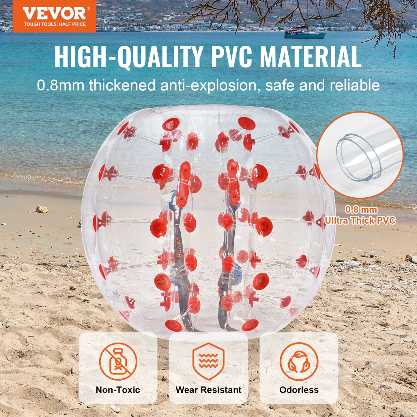 SucceBuy Inflatable Bumper Ball Zorb Balls for Teen and Adult Fun