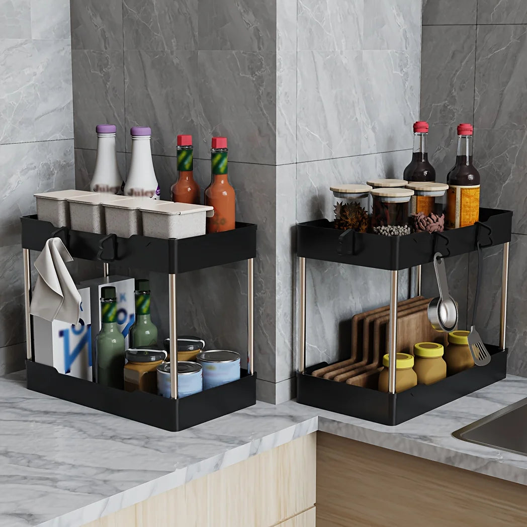 Set Of 3 Under Bathroom Sink Organizers For Cosmetics
