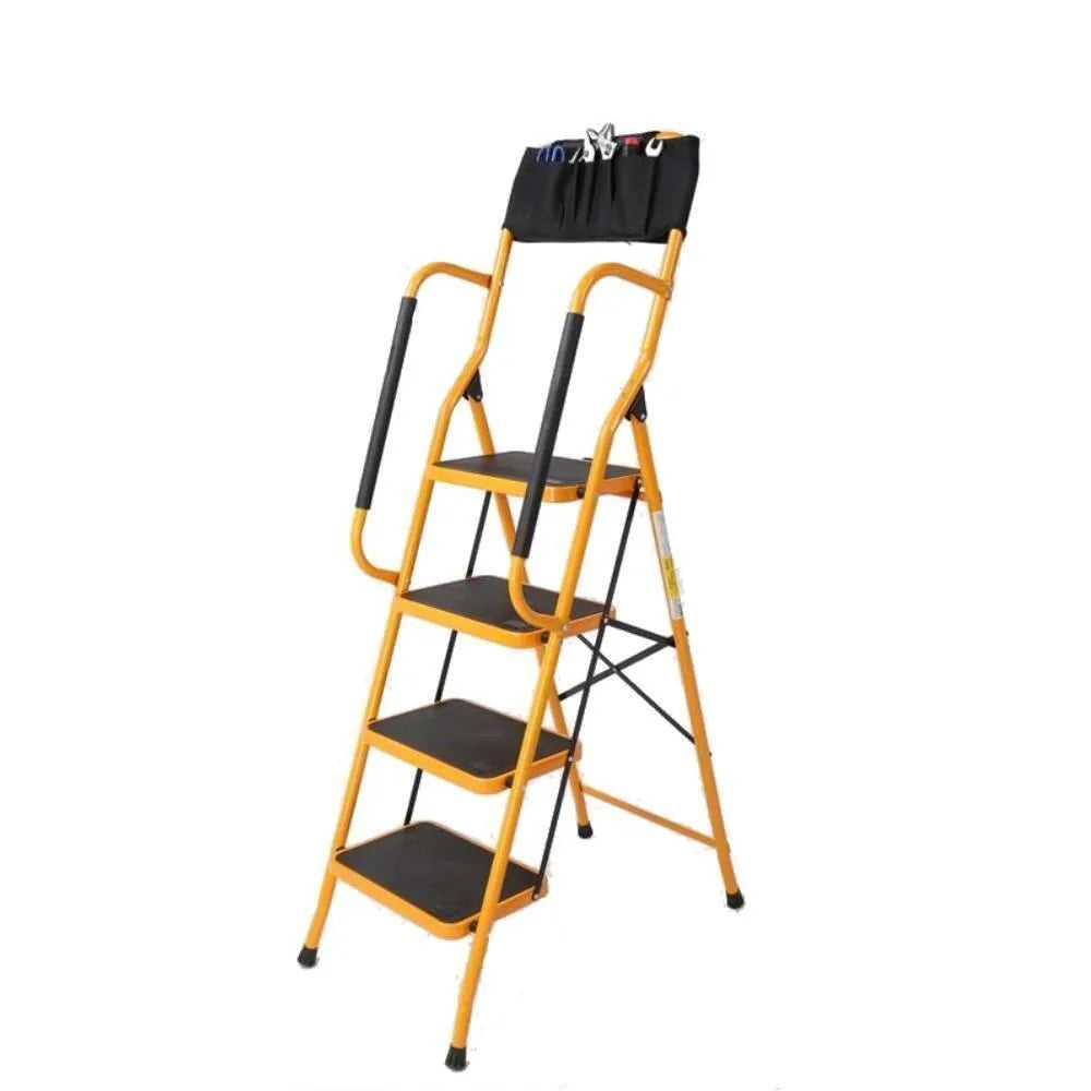 Folding Step Ladder With Handrails, 330lb Capacity