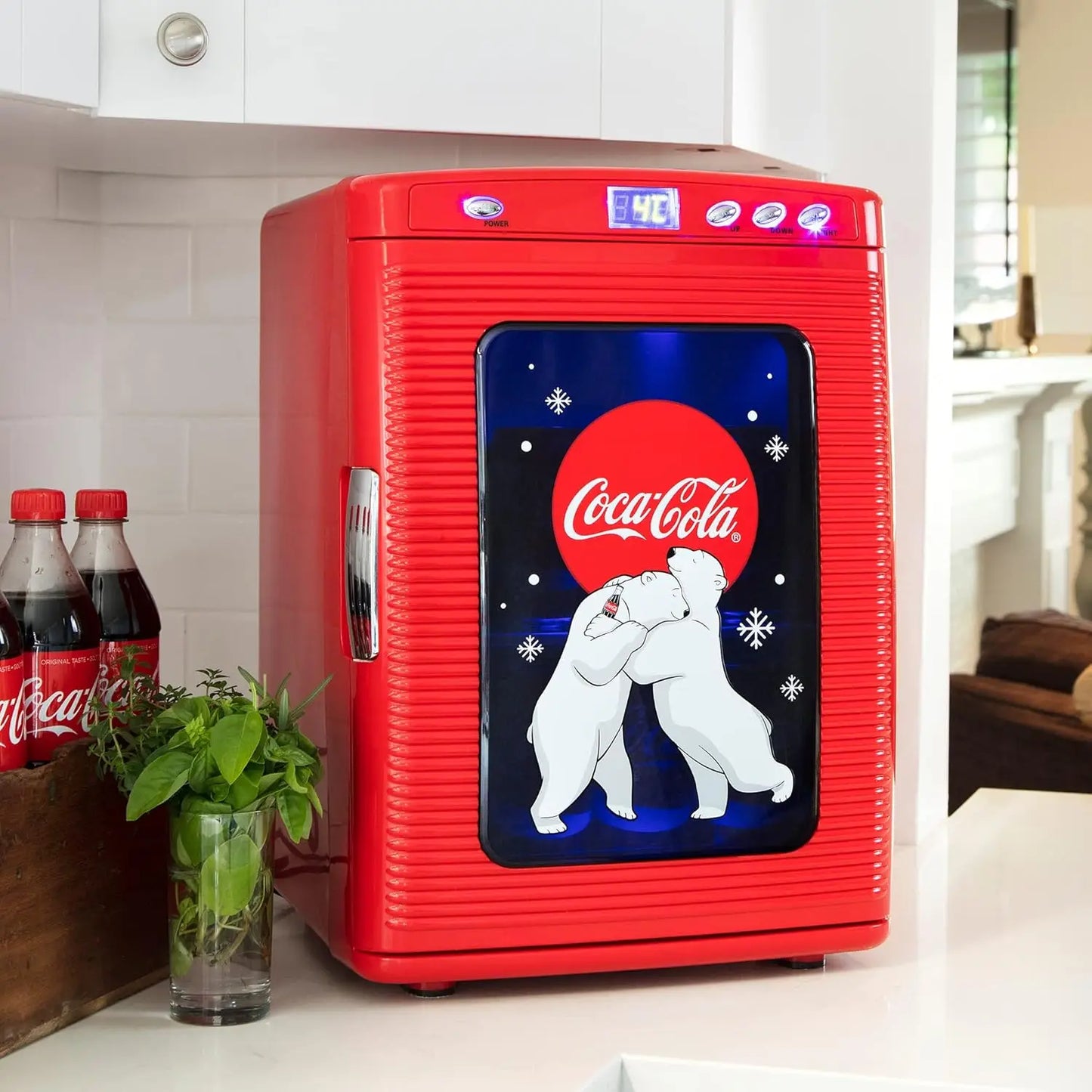 Portable Table Top Beverage Cooler Mini Fridge Holds 28 Cans by S And B Enterprise