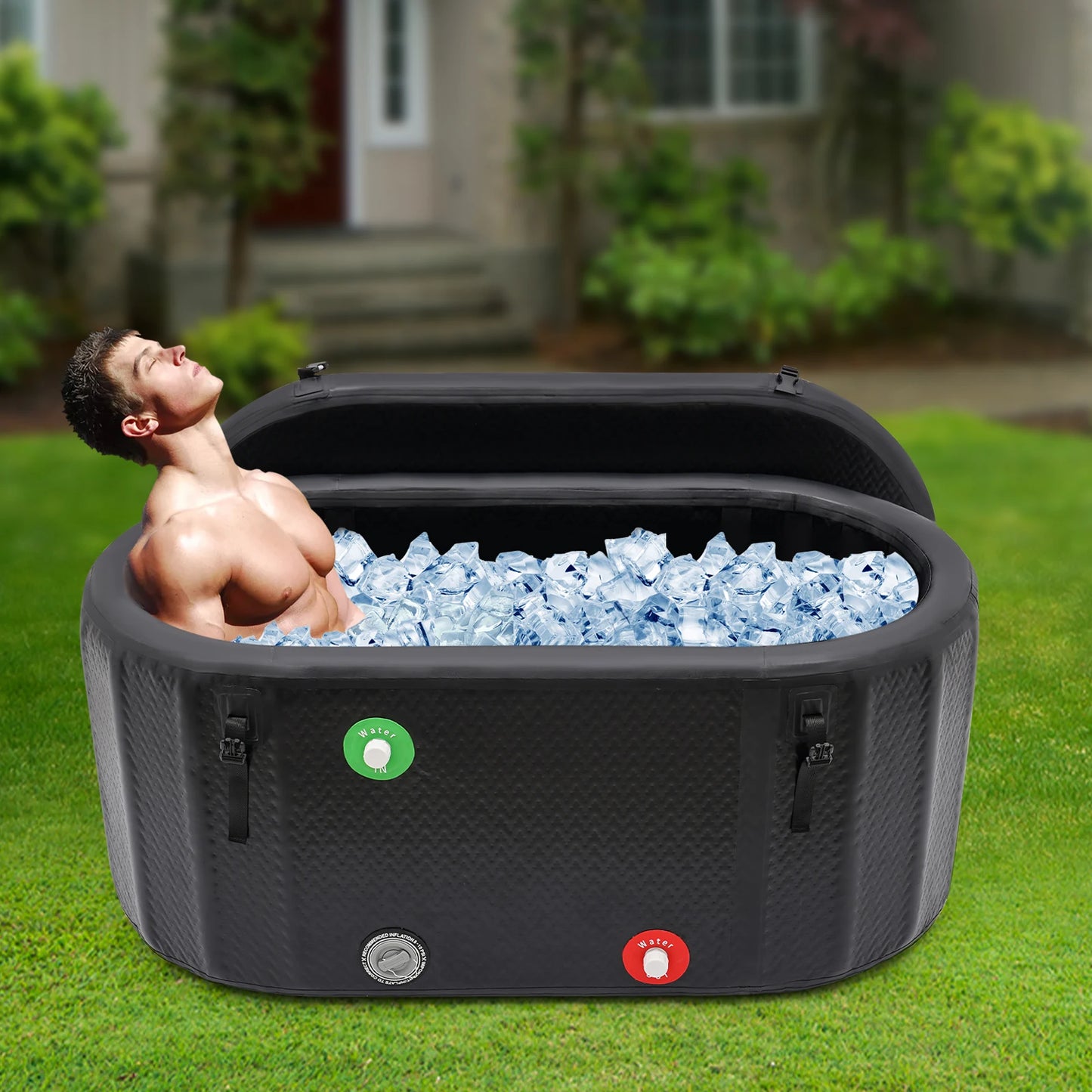 Inflatable Ice Bath Tub For Athletes Recovery With Pump
