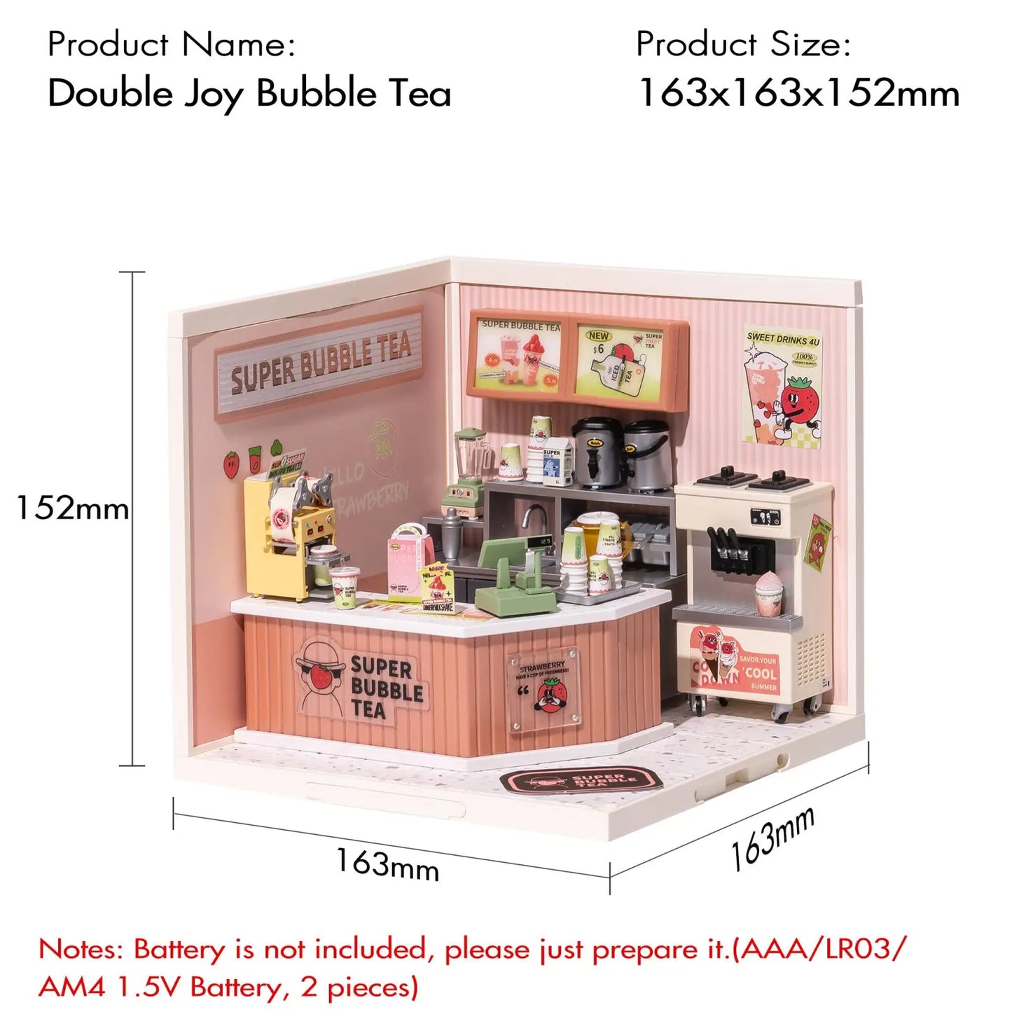 Robotime Rolife Super Creat Plastic Building Blocks Miniature House Kit