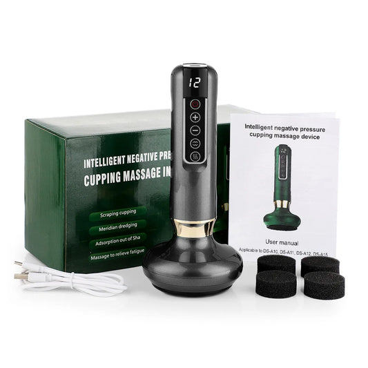PASTSKY Electric Cupping Device With 12 Levels Vacuum USB Rechargeable