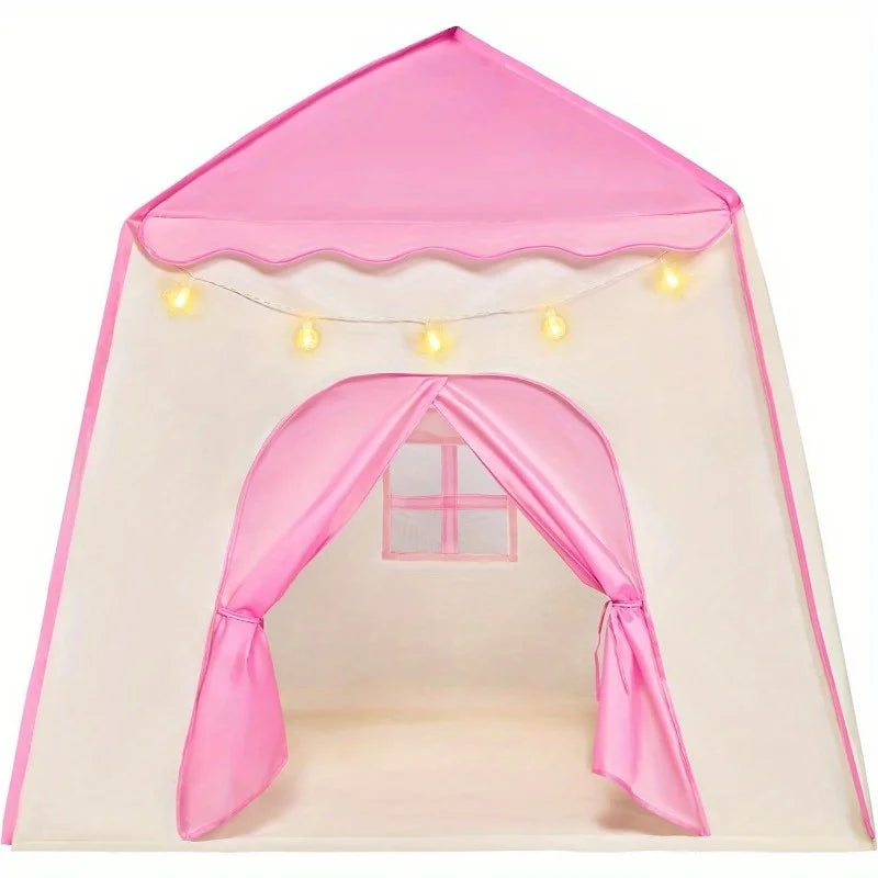 Joyfy Princess Tent With LED Star Lights For Kids Play by S And B Enterprise