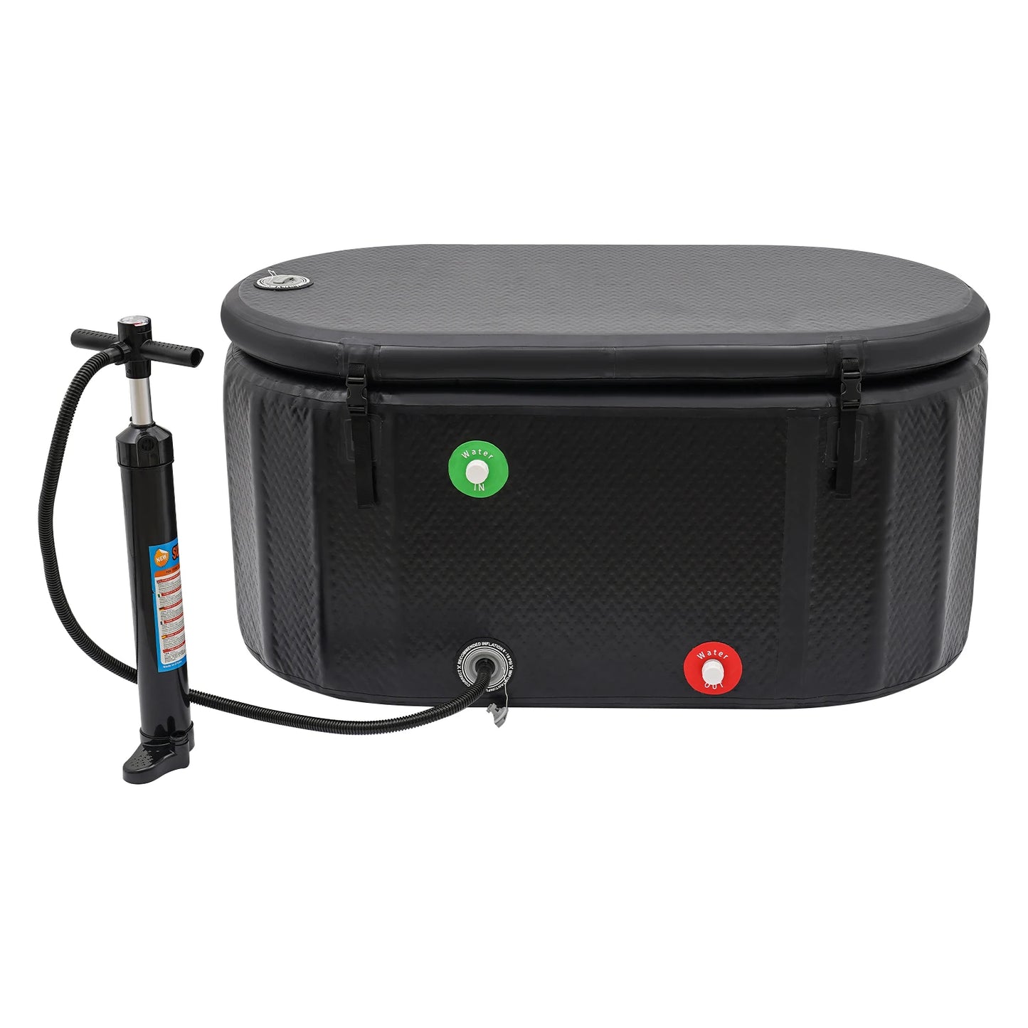 Inflatable Ice Bath For Athletes 370L With Pump Repair Kit by S And B Enterprise