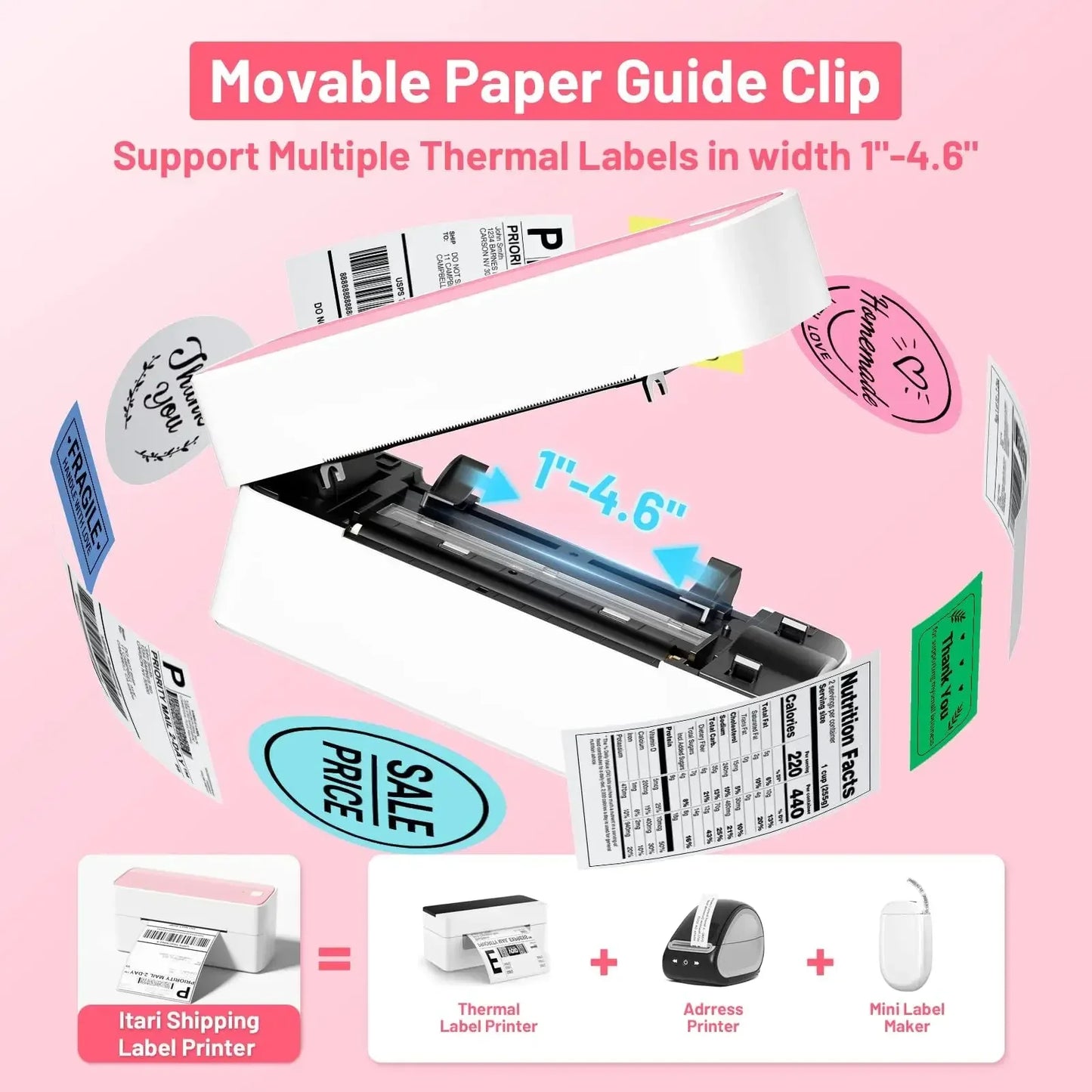 Phomemo 241 Bluetooth Thermal Label Printer For Iphone Android Windows