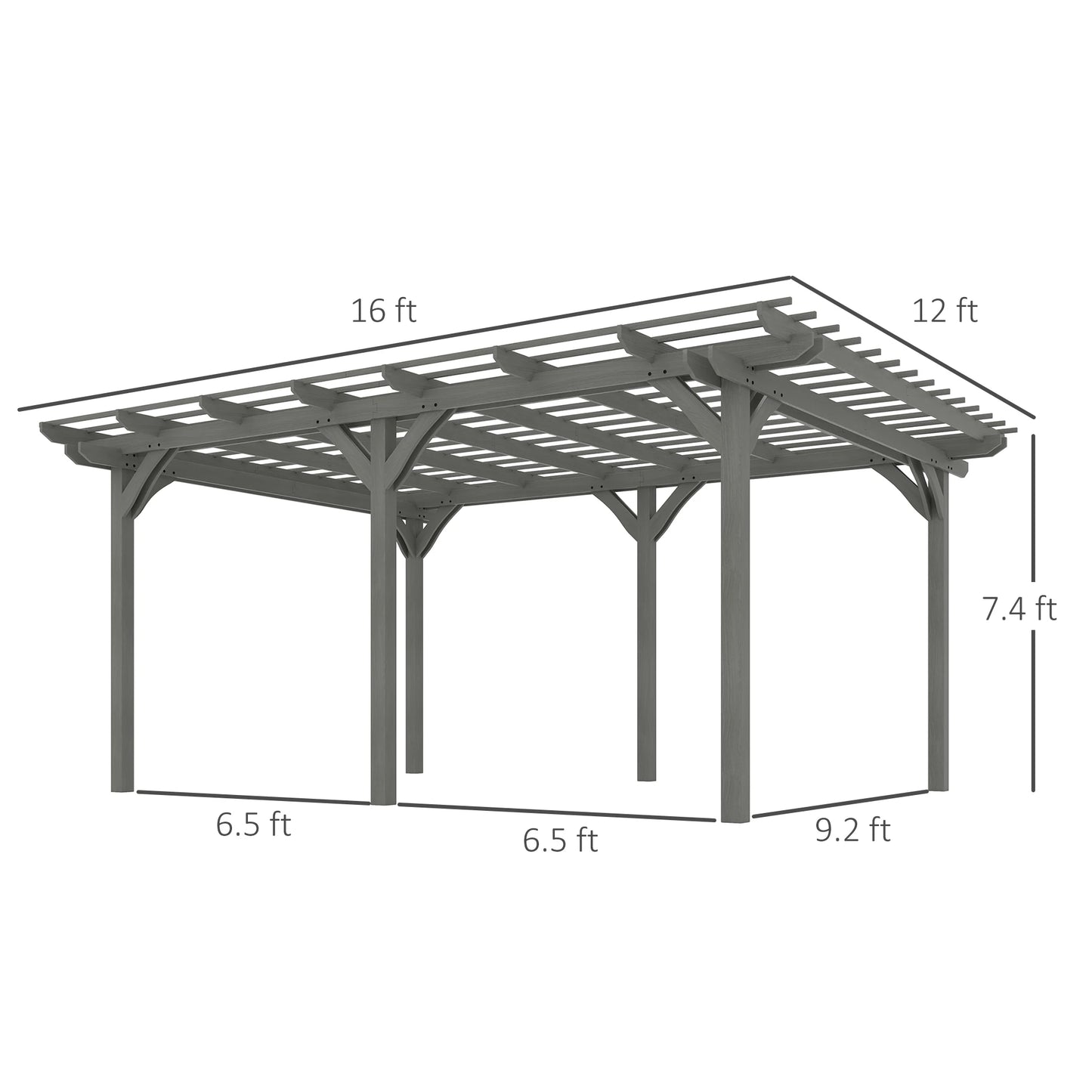 Wooden Pergola Outdoor Gazebo With Stable Structure by S And B Enterprise