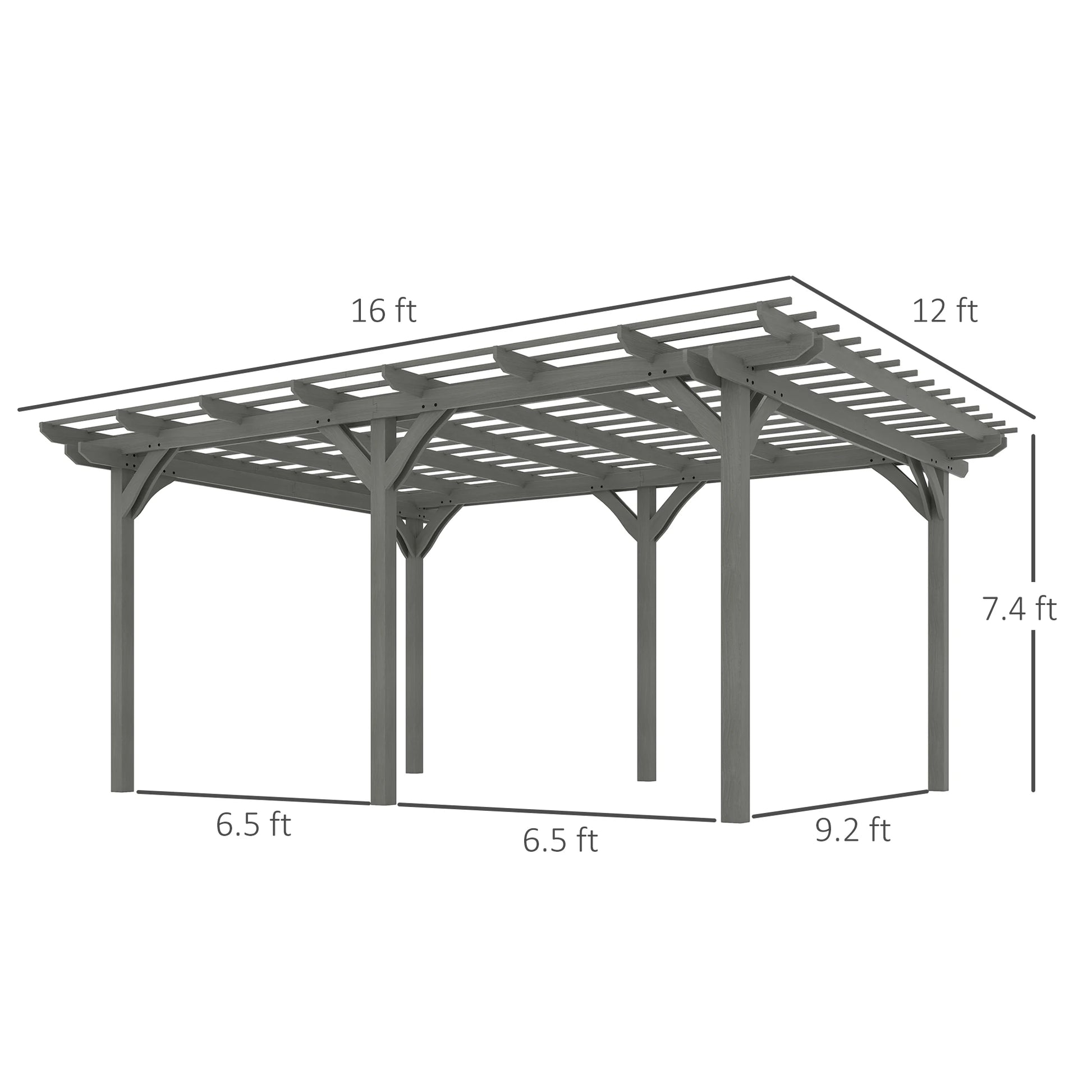 Wooden Pergola Outdoor Gazebo With Stable Structure by S And B Enterprise