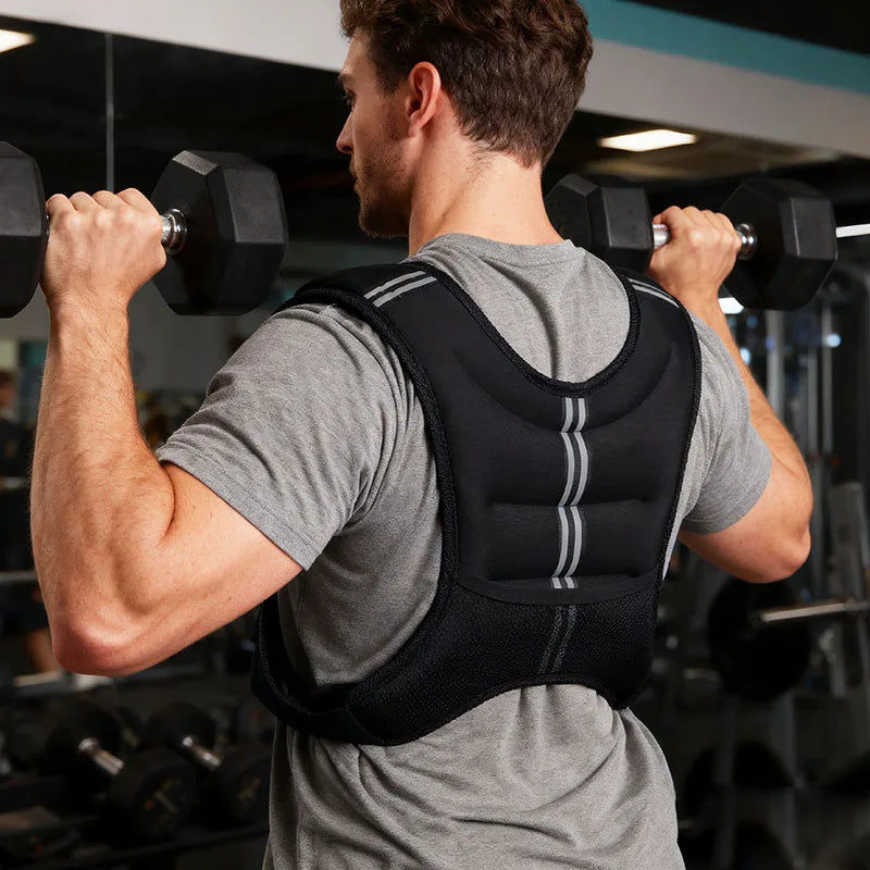 Weighted Vest With Reflective Stripe For Training And Running by S And B Enterprise