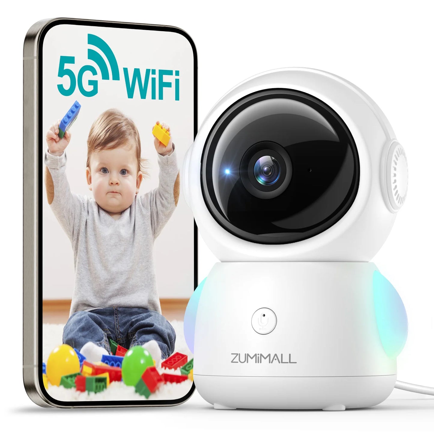 ZUMIMALL Wireless Security Camera With AI Motion Detection