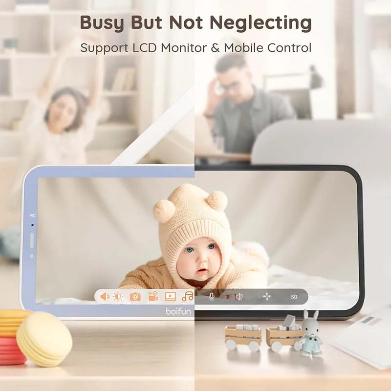 BOIFUN WiFi Baby Monitor With Night Vision And Two-Way Talk by S And B Enterprise