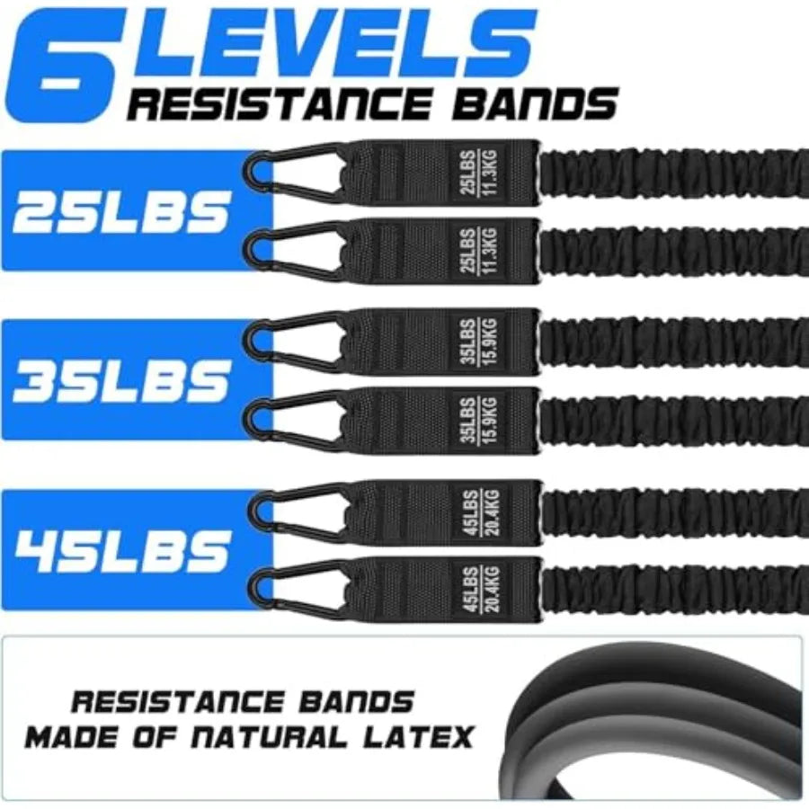 Pilates Bar Kit With Resistance Bands by S And B Enterprise