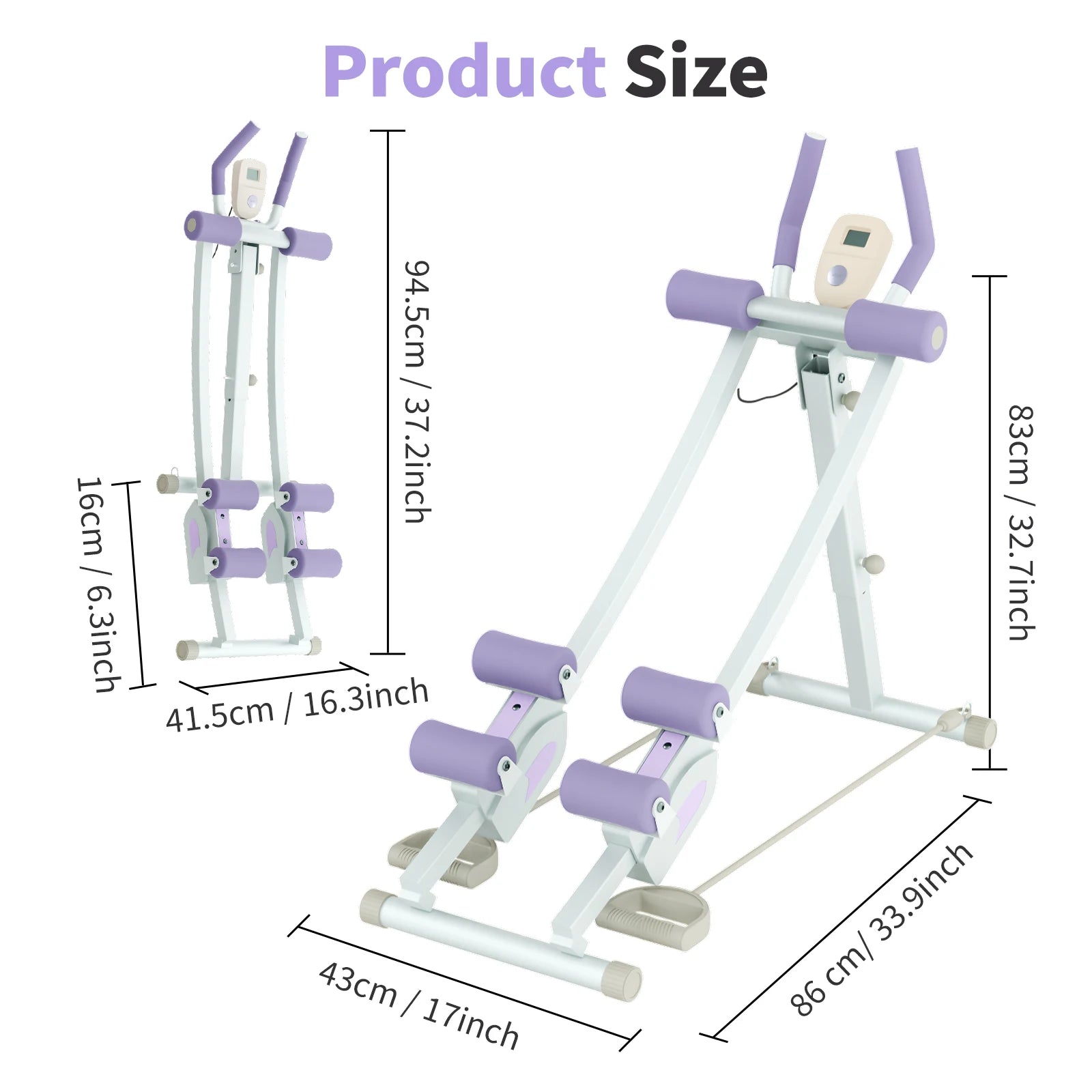 Abdominal Curling Exercise Machine Dual Track Core Trainer by S And B Enterprise