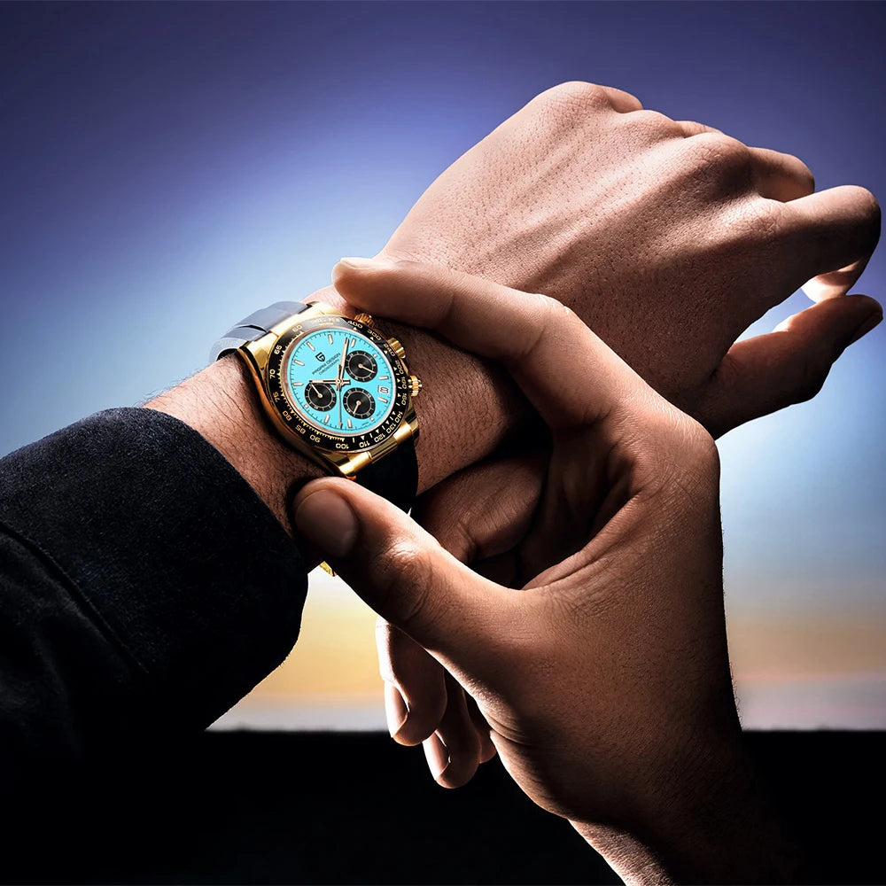 PAGANI DESIGN Mens Chronograph Quartz Watch Waterproof Wristwatch by S And B Enterprise