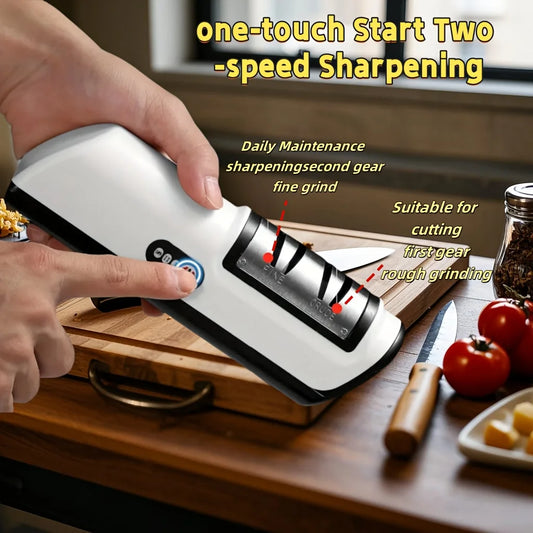 Electric Knife Sharpener With Four Gears Multifunctional Kitchen Tool