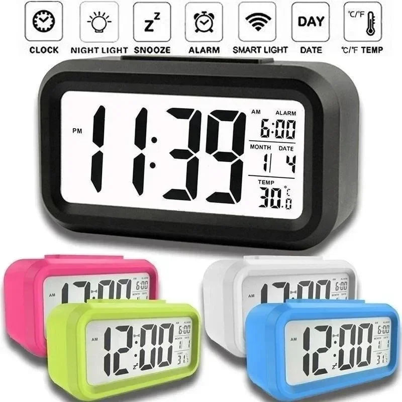LED Digital Alarm Clock With Backlight Snooze 12 24 Hour by S And B Enterprise