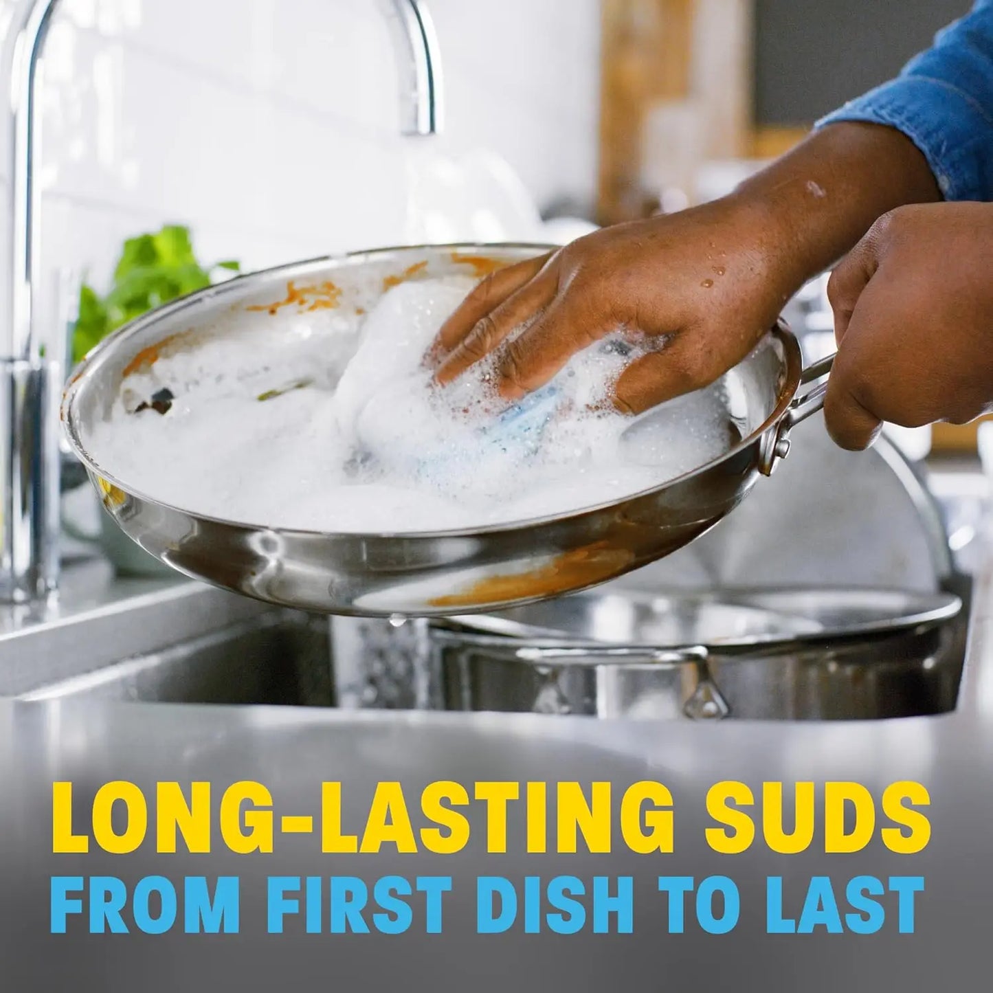 Powerful Liquid Dish Soap For Tough Grease And Lasting Suds