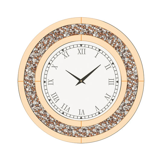 LUVODI 32inch Large Diamond Crystal Modern 3D Wall Clock Living Room Kitchen Bedroom Hall Clock with Roman Numerals by S And B Enterprise