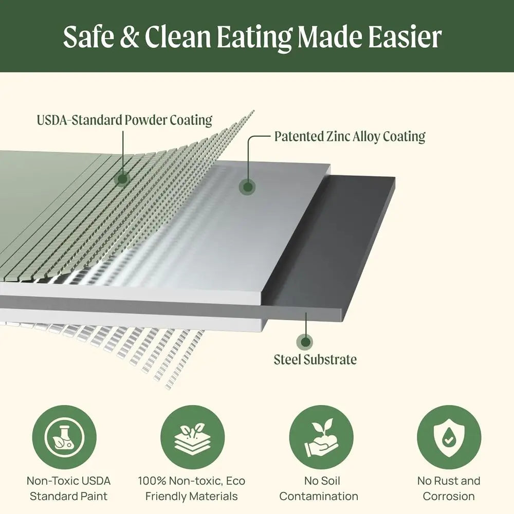 Ticify Vego Garden Raised Bed Kits Six In One Metal Planter Box by S And B Enterprise