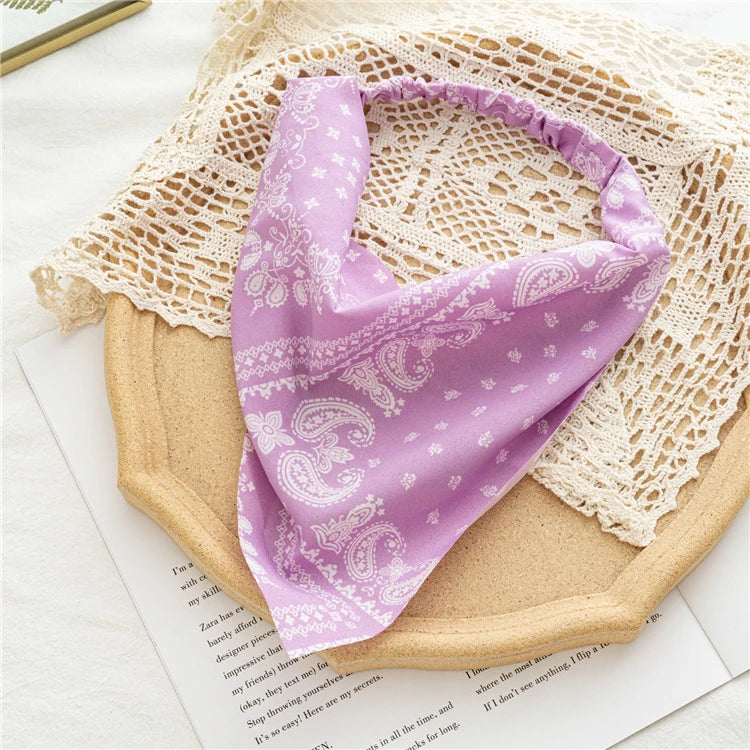 Bohemia Bandana Hair Scarf For Women Paisley Vintage Headwear