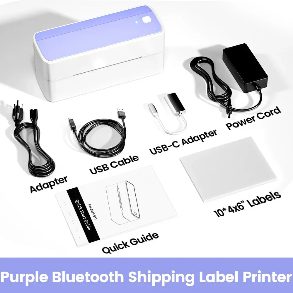 Phomemo 241 Bluetooth Thermal Label Printer For Iphone Android Windows