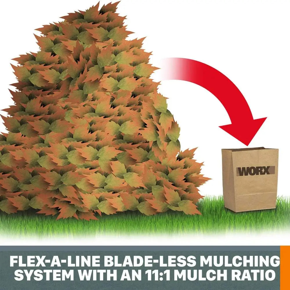 13 Amp Electric Leaf Mulcher Shredder Corded High Compression Mulching