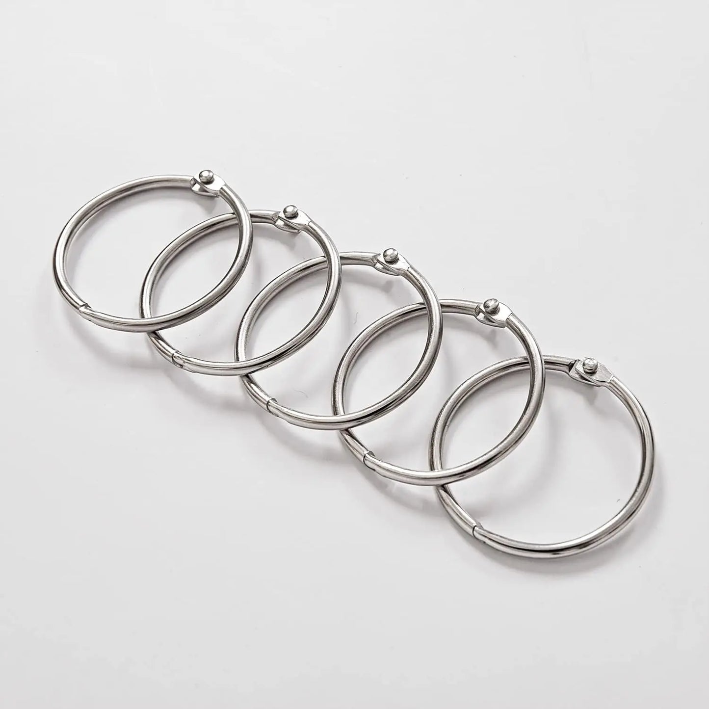 24 Pack Shower Curtain Rings Rust Proof Hooks For Bathroom by S And B Enterprise