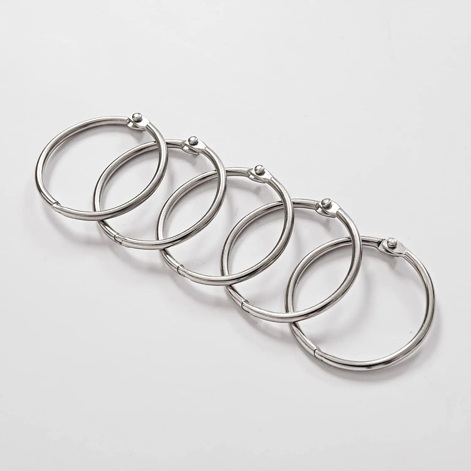 24 Pack Shower Curtain Rings Rust Proof Hooks For Bathroom by S And B Enterprise