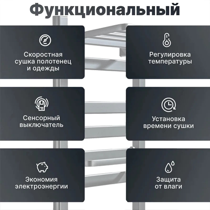 Shinesia Electric Towel Warmer Rack With Digital Display And Temperature Control by S And B Enterprise