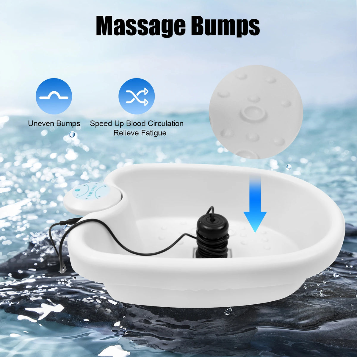 Ionic Detox Foot Bath Machine with tub basin array and timer function by S And B Enterprise