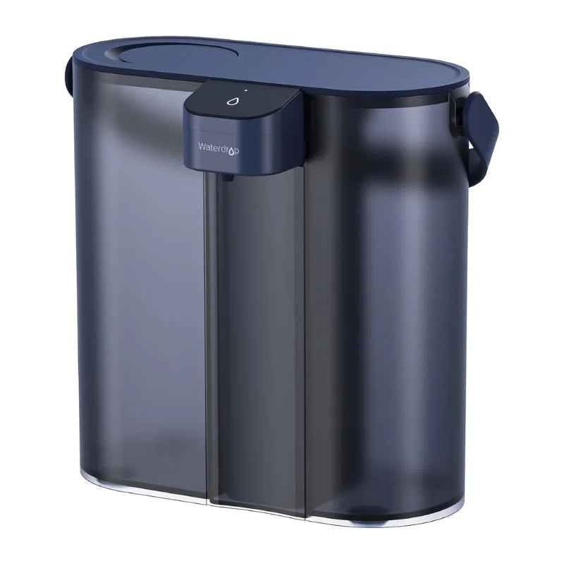 Waterdrop Compact Electric Water Filter Pitcher, navy blue translucent dispenser, NSF/ANSI 42/53/401 PFAS reduction