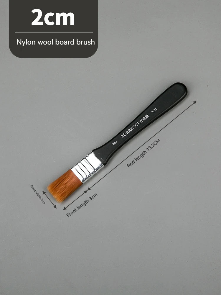 Borrence Memory Nylon Paint Brush Set For Acrylic Oil Watercolor