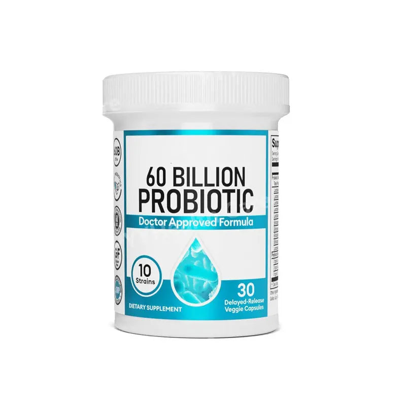 Probiotic capsules by S And B Enterprise, 60 Billion CFU, 10 strains, delayed-release veggie capsules