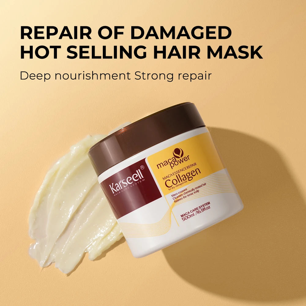 Karseell Collagen Hair Mask and Argan Oil Serum Duo by S And B Enterprise